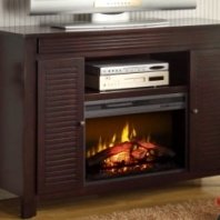 Dalton-mantel with electric fireplace