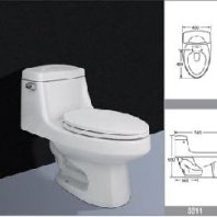 One Piece Toilet Complete Set