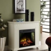 Brook-mantel with electric insert