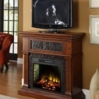Harlan-mantel with electric fireplace