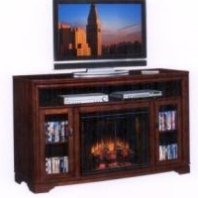 Rustic Home- entertainment mantel with insert