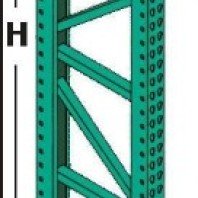 Upright frame of pallet rack