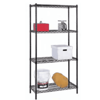 Black Coated Wire Shelving