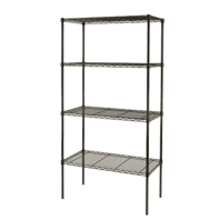 Black Coated Wire Shelving