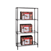 Black Coated  Wire Shelving