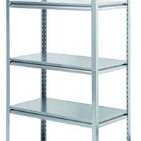Stainless steel five tier shelving unit