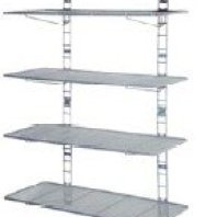 4 Tier Mesh Wall Shelves