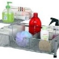 Wide Mesh Bathroom Drawer with Shelf and Divider